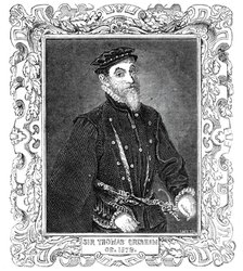 Sir Thomas Gresham - from the painting in Mercers' Hall, 1844. Creator: Unknown.