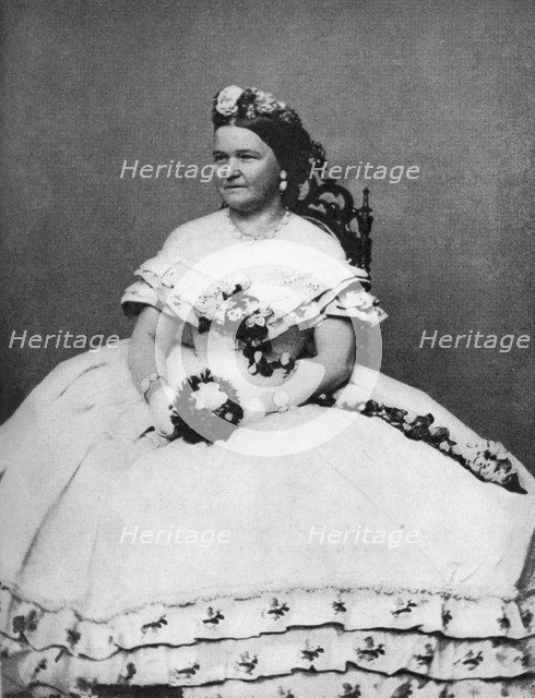 Mary Todd Lincoln, wife of President Abraham Lincoln, c1860s, (1908). Artist: Unknown