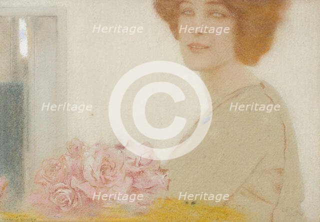 Des roses. Creator: Khnopff, Fernand (1858-1921).