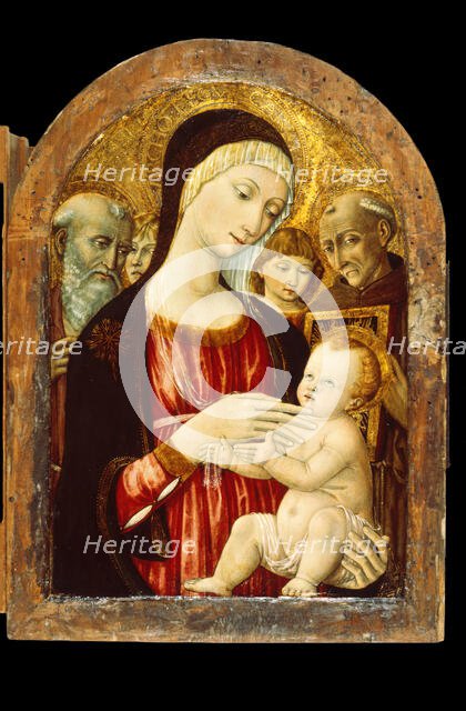 Madonna and Child with Saints and Angels, c1470. Creator: Matteo di Giovanni.