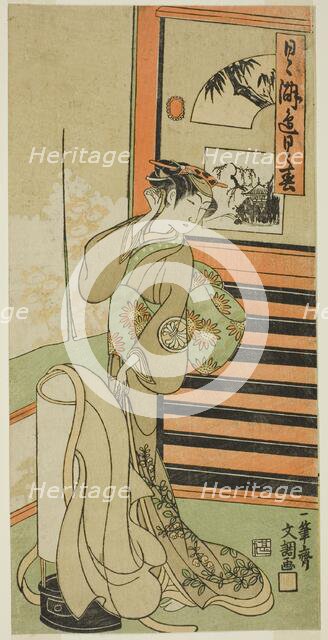 The Actor Segawa Kikunojo II in an Unidentified Role, c. 1771. Creator: Ippitsusai Buncho.