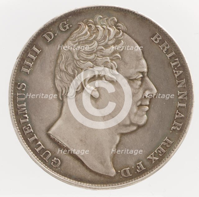 William IV proof crown, 1831. Creator: William Wyon.