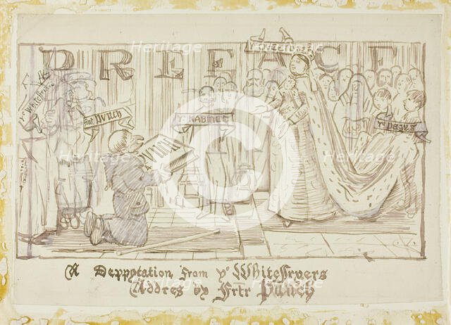 A Deputation from the Whitefriars, 1870/91. Creator: Charles Samuel Keene.