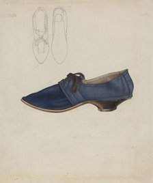 Woman's Shoe, 1935/1942. Creator: Joseph Goldberg.