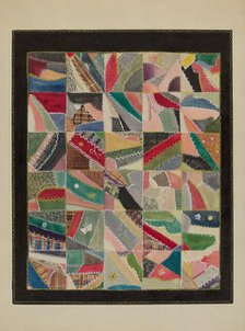 Crazy Quilt, c. 1936. Creator: Lena Nastasi.