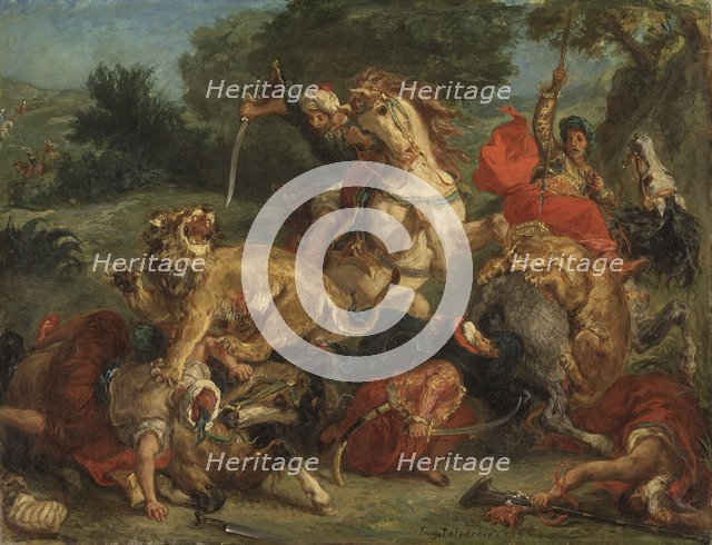 The Lion Hunt, 1855.
