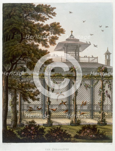 'The Pheasantry', 1808. Artist: Joseph Constantine Stadler