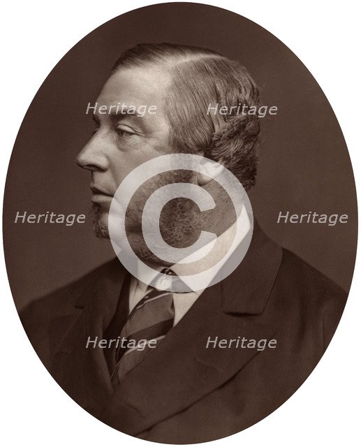 George Sclater-Booth MP, President of Local Government Board, 1878.Artist: Lock & Whitfield