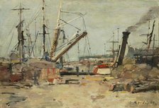 The Trawlers, 1885. Creator: Eugene Louis Boudin.