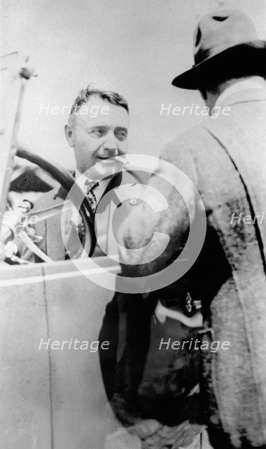 Barney Oldfield, pace car driver for the Indianapolis 500, 1922. Artist: Unknown