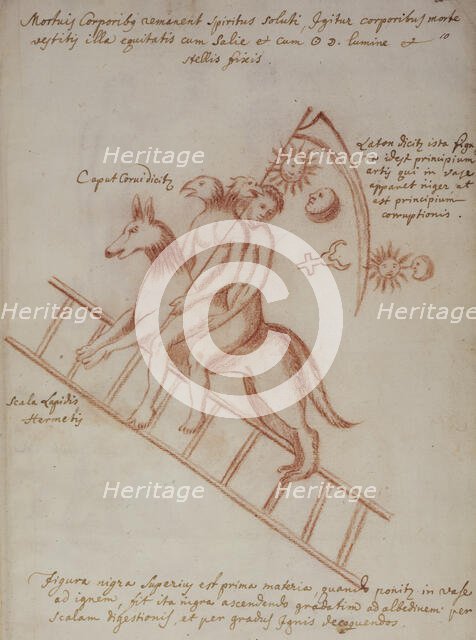 Emblematical drawing, 17th century.  Creator: Unknown.