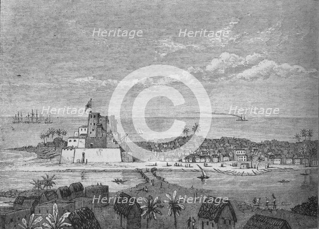 'View of Elmina', c1880. Artist: Unknown.