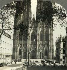 'The Magnificent Façade and Towers (512 Feet) of the Cathedral of Cologne, Germany', c1930s. Creator: Unknown.