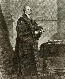 'Portrait of John Jay in his robes as First Chief Justice of the United States', c1780, (1937). Creator: Unknown.
