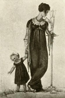 'Mourning dress of mother and child', 1809, (1937). Creator: Unknown.