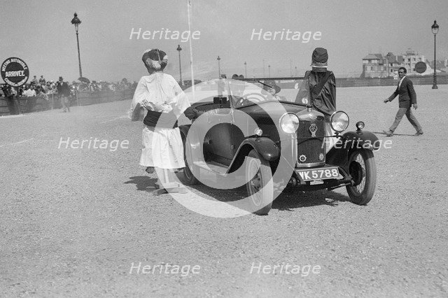 Riley at the Boulogne Motor Week, France, 1928. Artist: Bill Brunell.