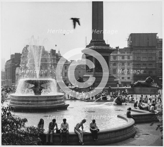 Trafalgar Square, St James, Westminster, City of Westminster, Greater London Authority, 1960-1985. Creator: Leonard Robin Mattock.