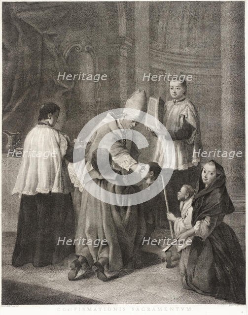 Confirmation, c1755. Creators: Marco Alvise Pitteri, Pietro Longhi.