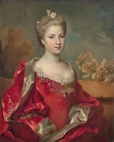 Portrait of Louise de Rohan duchess of Montbazon (1704-1780), 1725-1730. Creator: Largillière, Nicolas, de (1656-1746).