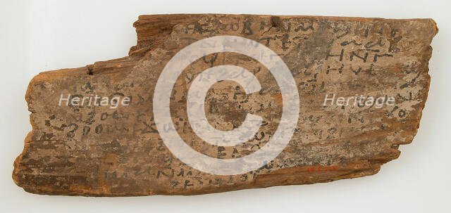 Ostrakon, Coptic, 600. Creator: Unknown.