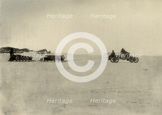 'The Motor Hauling Stores for a Depot', 1909. Artist: Unknown.