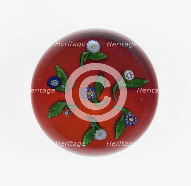 Paperweight, , c. 1845-1860. Creator: Saint-Louis Glassworks.