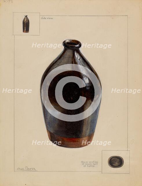 Flask, c. 1936. Creator: Charles Caseau.