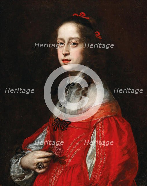 Portrait of Maria Leopoldine of Austria-Tyrol (1632-1649), Empress of the Holy Roman Empire. Creator: Sustermans, Justus (Giusto) (1597-1681).