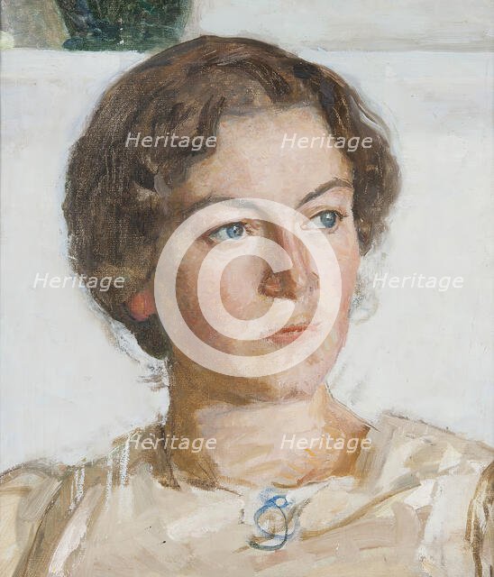 Portrait of Bodil Faber (artist Viggo Johansen's daughter), 1905. Creator: Sven Richard Bergh.