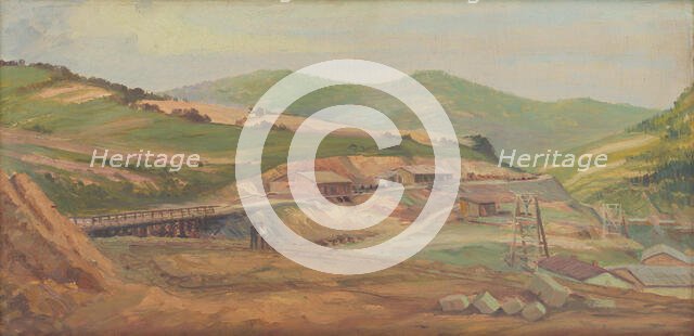 On the Friendship railway line, 1953. Creator: Peter Konecný.