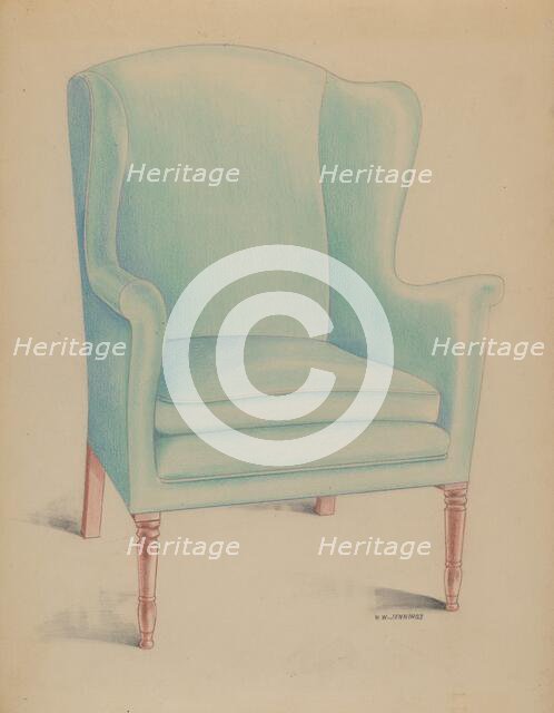 Duncan Phyfe Chair, c. 1936. Creator: Walter W. Jennings.