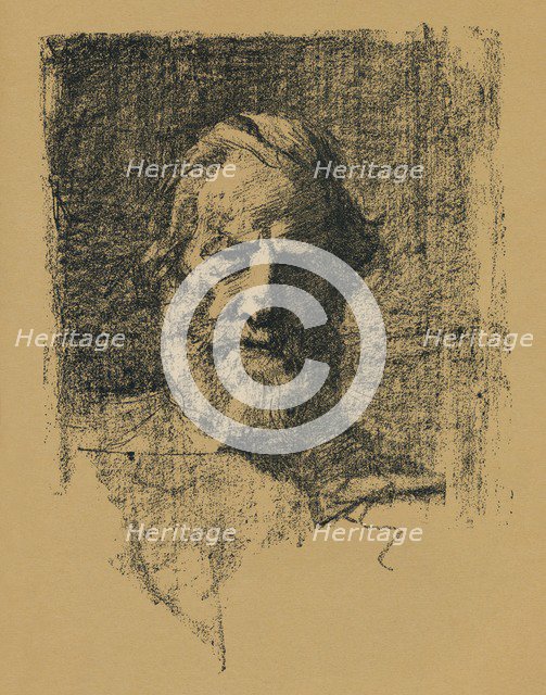 'Portrait Sketch', c1895, (1896). Artist: Alfred Hartley.