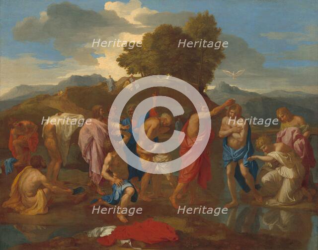 The Baptism of Christ, 1641/1642. Creator: Nicolas Poussin.