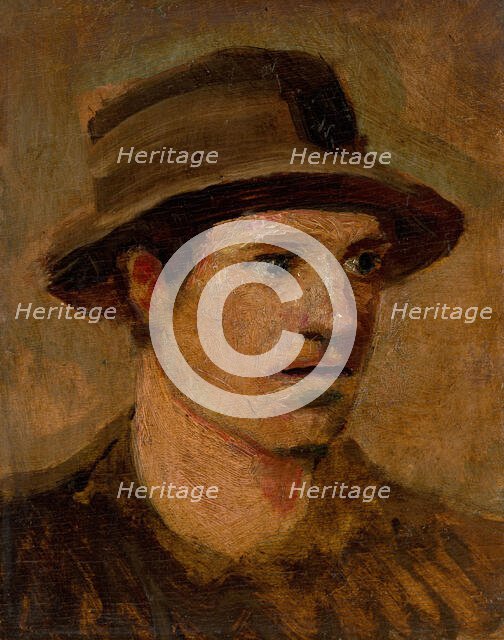 Head of a Labourer, 1905-1910. Creator: Ladislav Mednyanszky.