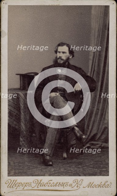 Portrait of the author Count Lev Nikolayevich Tolstoy (1828-1910).