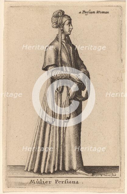 Mulier Persiana. Creator: Wenceslaus Hollar.