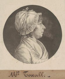 Margaret Smith Foxall, 1806. Creator: Charles Balthazar Julien Févret de Saint-Mémin.