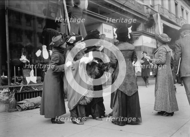Woman Suffrage, Mrs. Mary Beard; Open Air Meeting, 1913. Creator: Harris & Ewing.