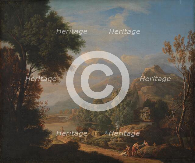 Arcadian Landscape, 1708-1741. Creator: Roman School.
