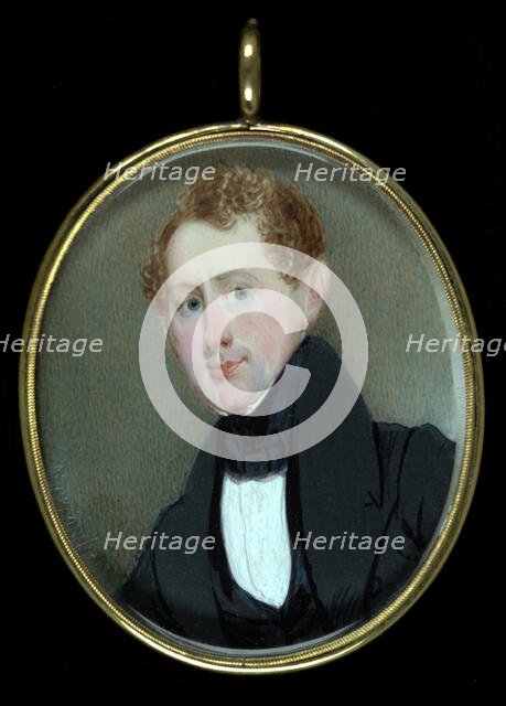 Portrait of a Gentleman, 1838. Creator: George W. Newcombe.