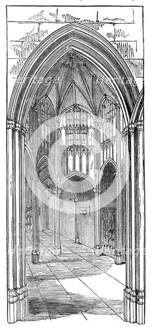 The Octagon Vestibule, Lincoln's Inn New Buildings, 1845. Creator: Unknown.
