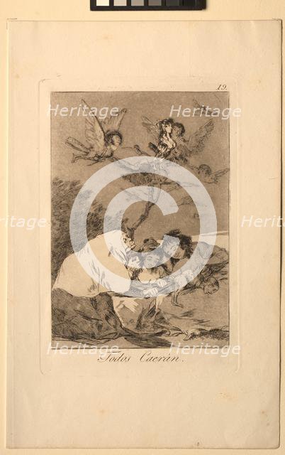 Caprichos: All Will Fall. Creator: Francisco de Goya (Spanish, 1746-1828).