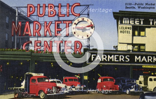 Pike Place Market, Seattle, Washington, USA, 1952. Artist: Unknown