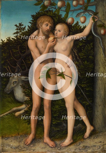 The Fall of Man, after 1537. Artist: Cranach, Lucas, the Elder (1472-1553)