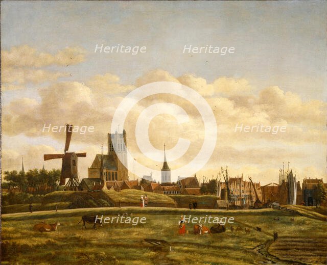 View of Den Briel, between 1658 and 1660. Creator: Daniel Vosmaer.