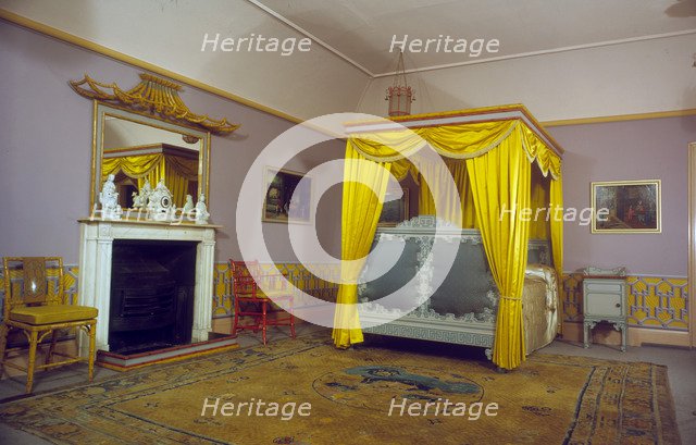 Bedroom, Royal Pavilion, Brighton, East Sussex, 1960s. Artist: Eric de Maré