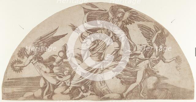 God Seated on the World, 1540-45. Creator: Antonio Fantuzzi.