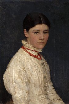 Portrait of Agnes Mary Webster, 1882. Creator: George Clausen.