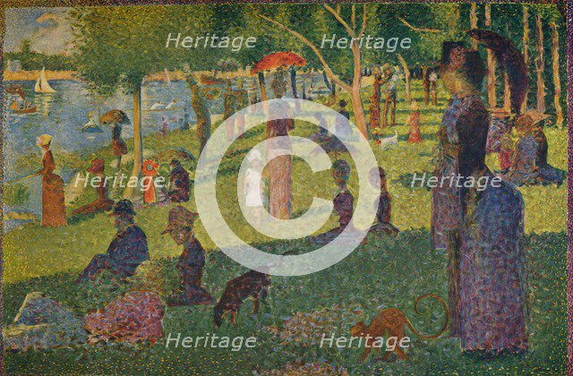 'Study for A Sunday on La Grande Jatte', 1884. Artist: Georges-Pierre Seurat.
