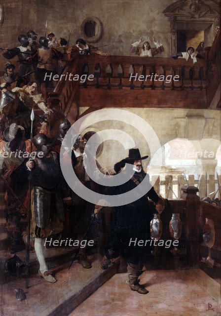 'The Arrest of Councillor Broussel', 26th August, 1648 (19th/early 20th century). Artist: Jean-Paul Laurens